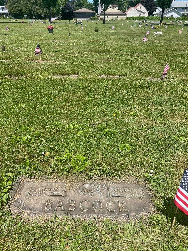 Alice M. Babcock's grave. Photo 2