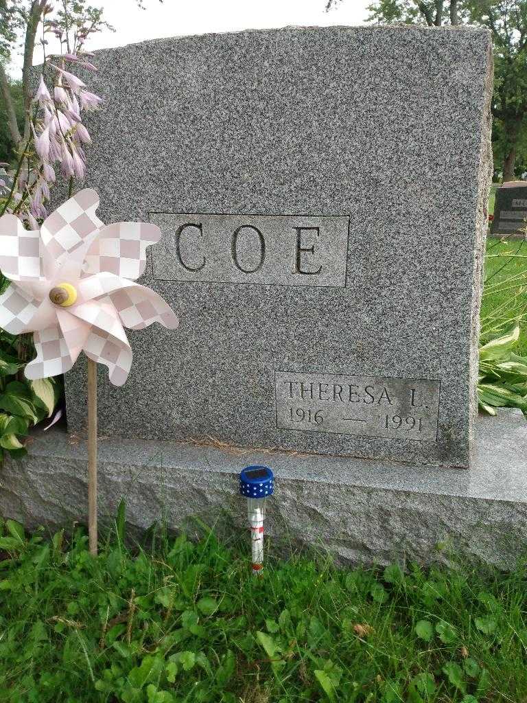 Theresa L. Coe's grave. Photo 2