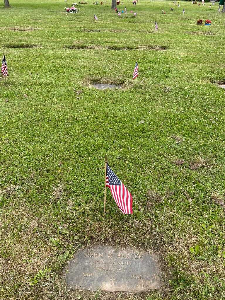 John W. Berger's grave. Photo 2