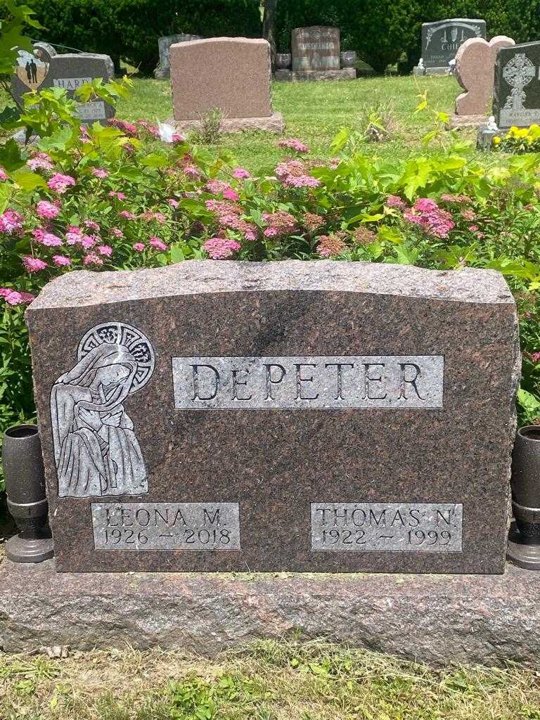 Leona M. DePeter's grave. Photo 3