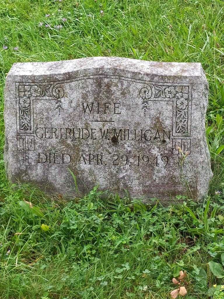 Gertrude W. Milligan's grave. Photo 2