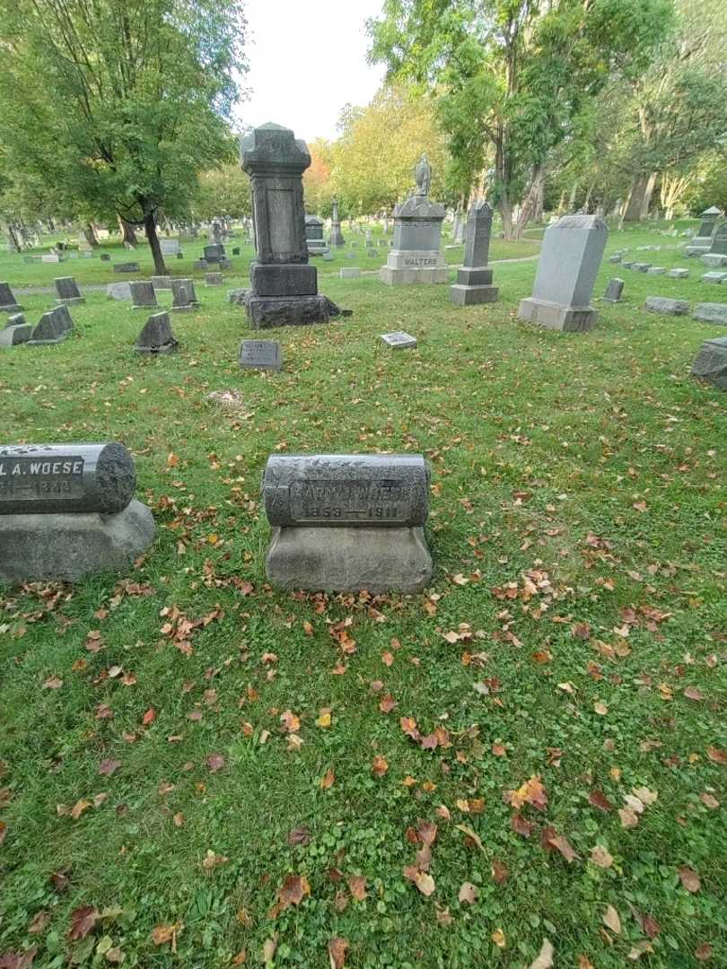 Mary J. Woese's grave. Photo 1