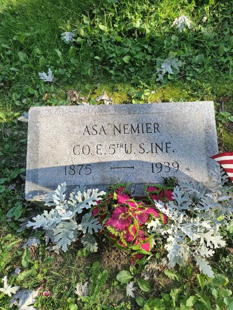 Asa Nemier's grave. Photo 3