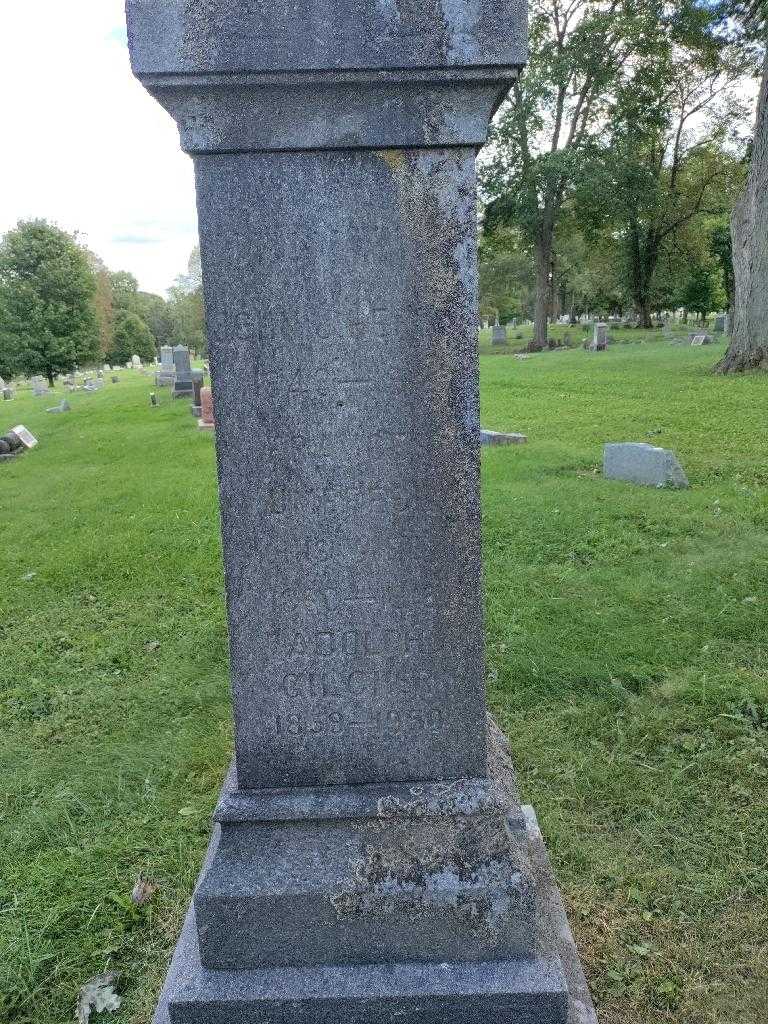 Adolph Gilcher's grave. Photo 2