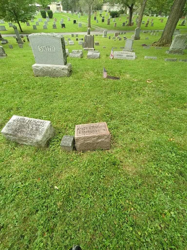 Adeline Zimmer's grave. Photo 1