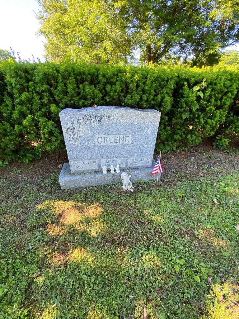Donald E. Greene's grave. Photo 1