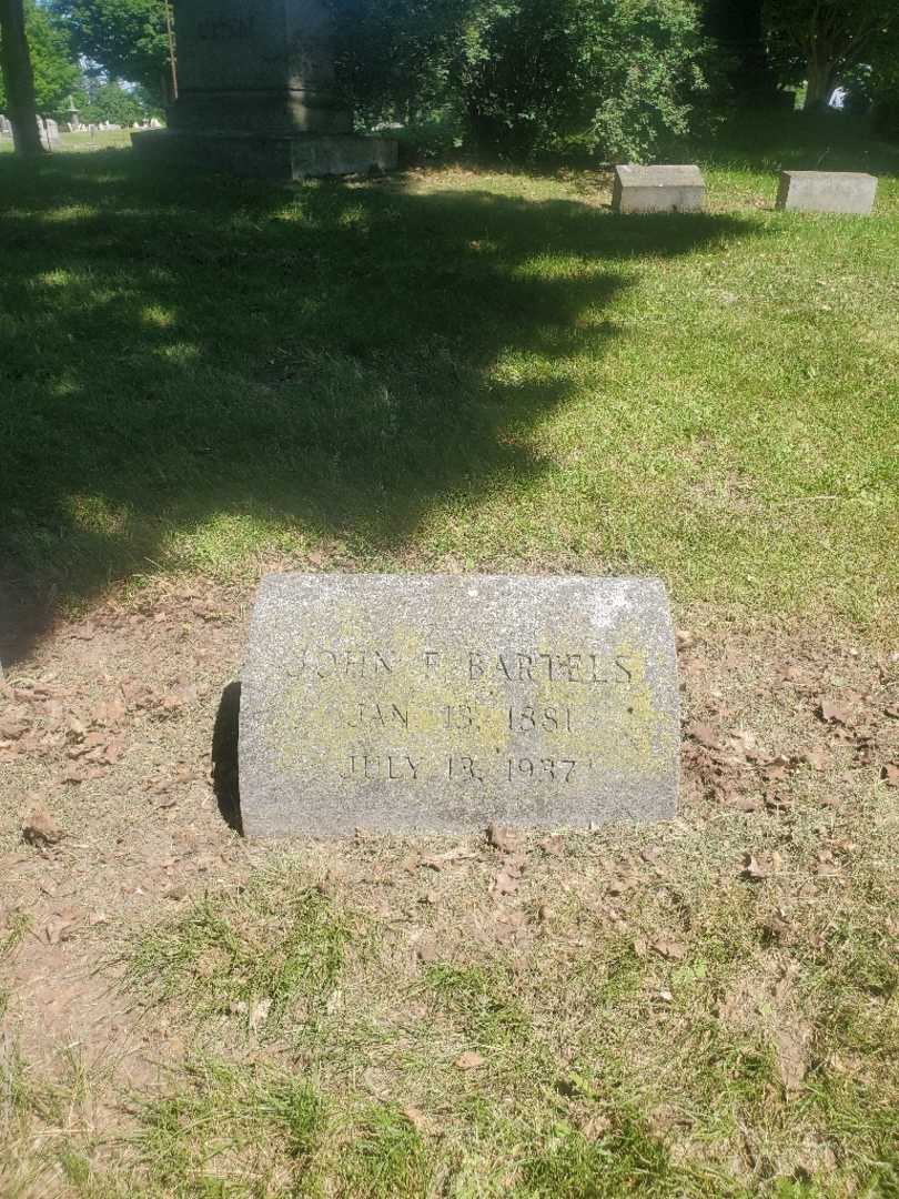 John F. Bartels's grave. Photo 2