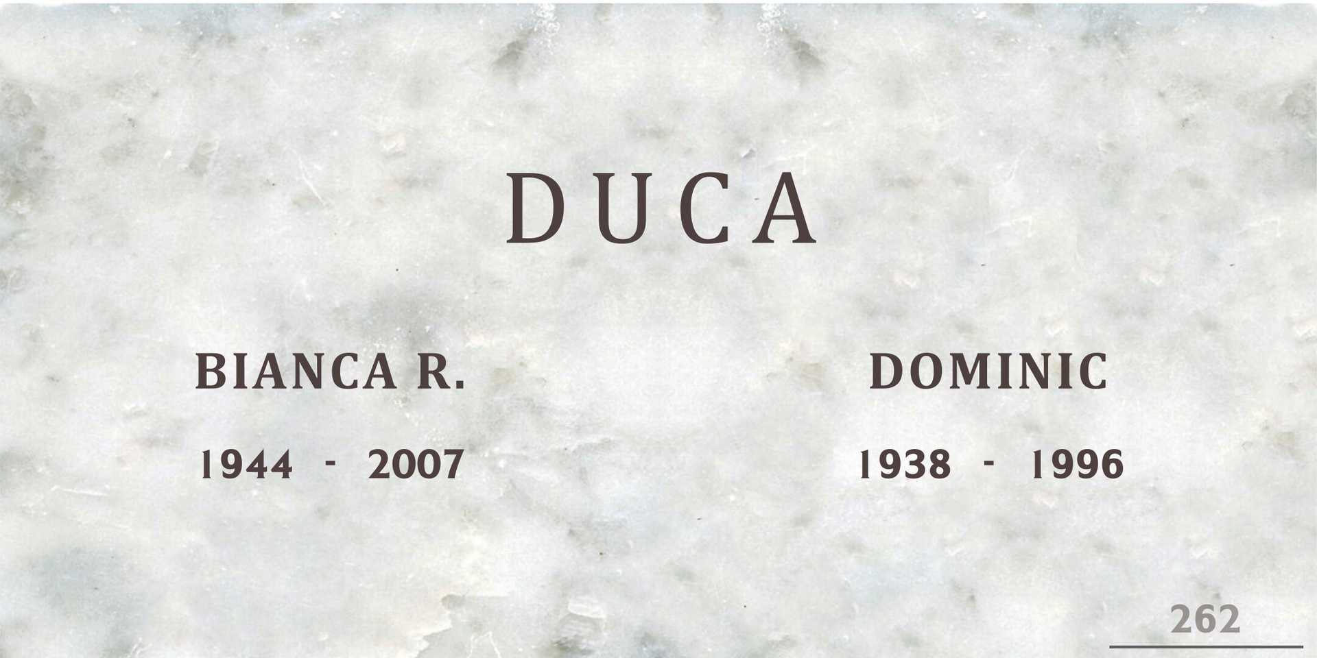 Dominic Duca's grave