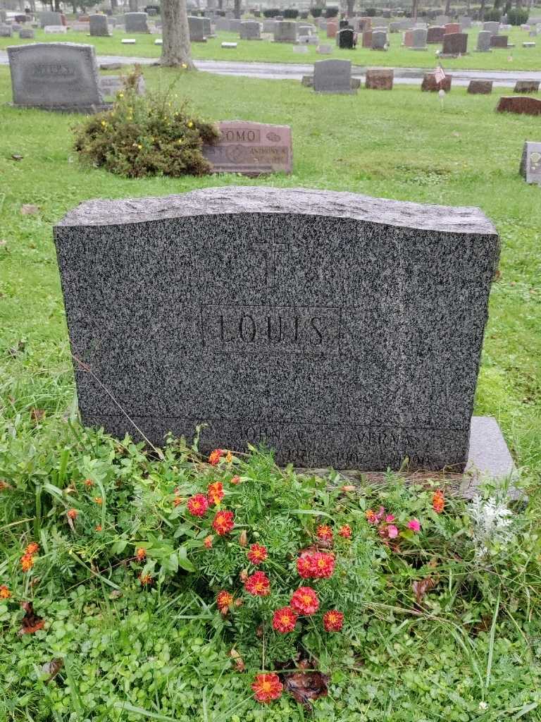 John A. Louis's grave. Photo 2