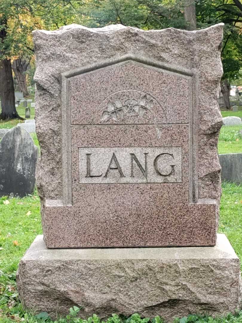 Katherine E. Lang's grave. Photo 4