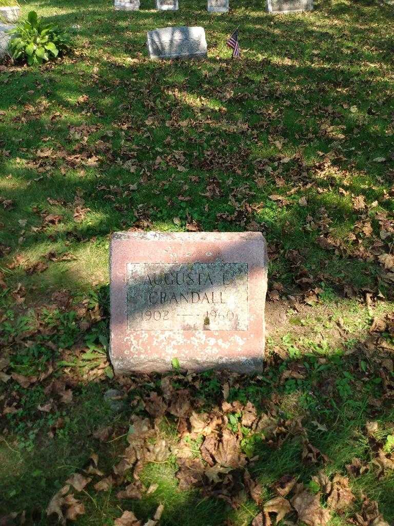 Augusta E. Crandall's grave. Photo 1