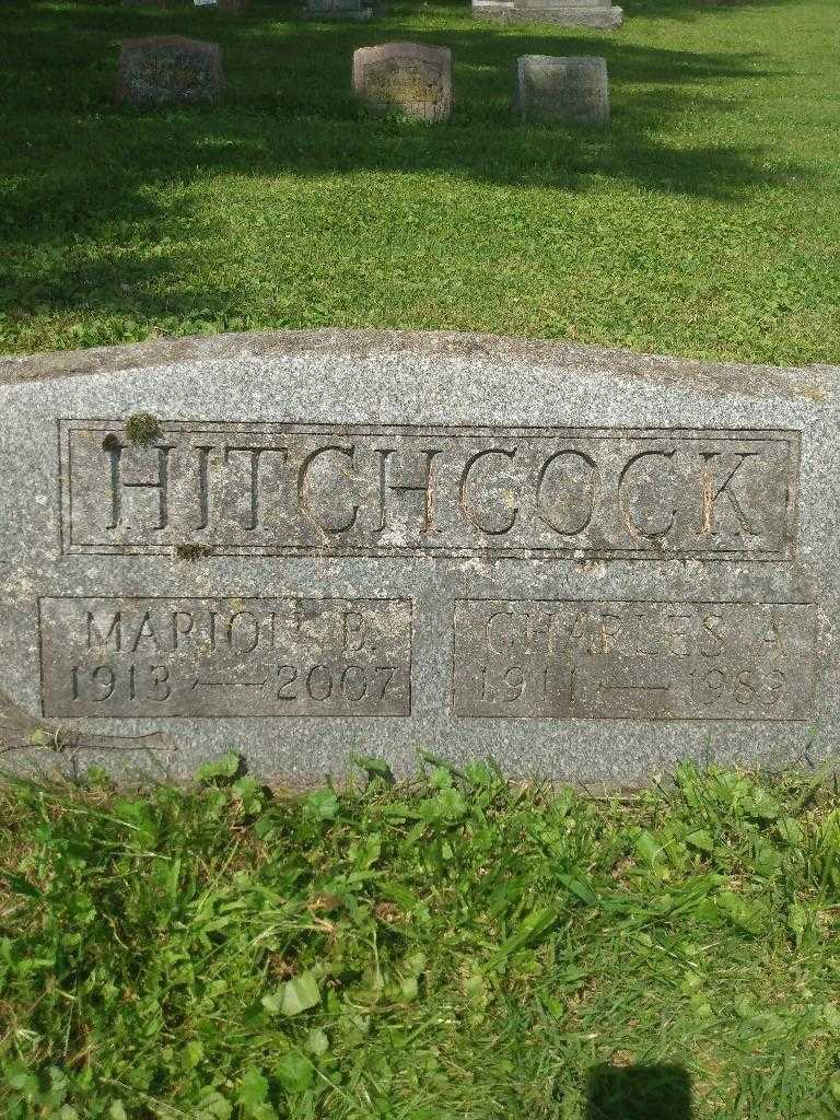 Marion B. Hitchcock's grave. Photo 2