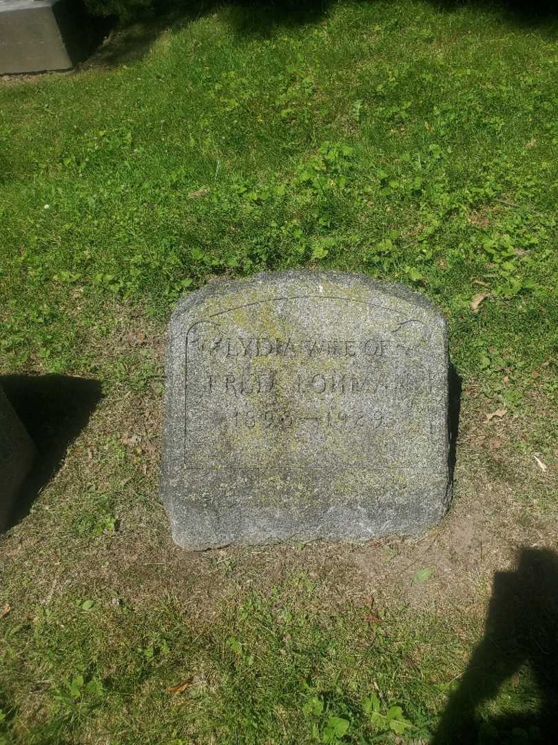 Lydia E. Lohman's grave. Photo 2