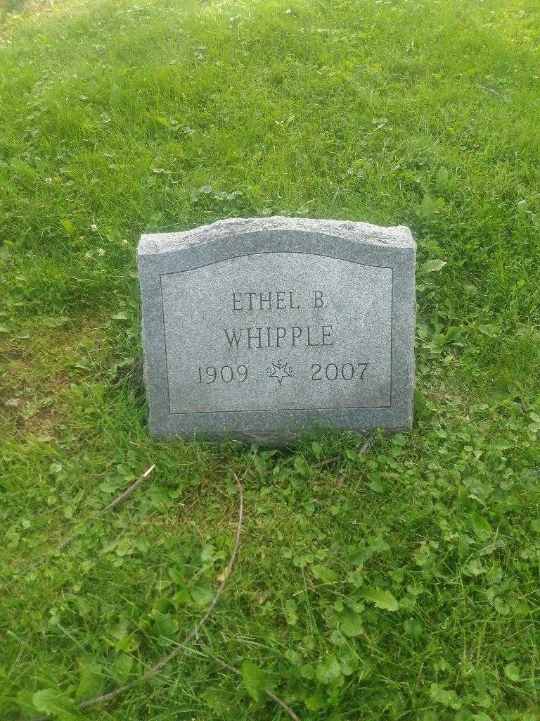 Ethel B. Whipple's grave. Photo 3