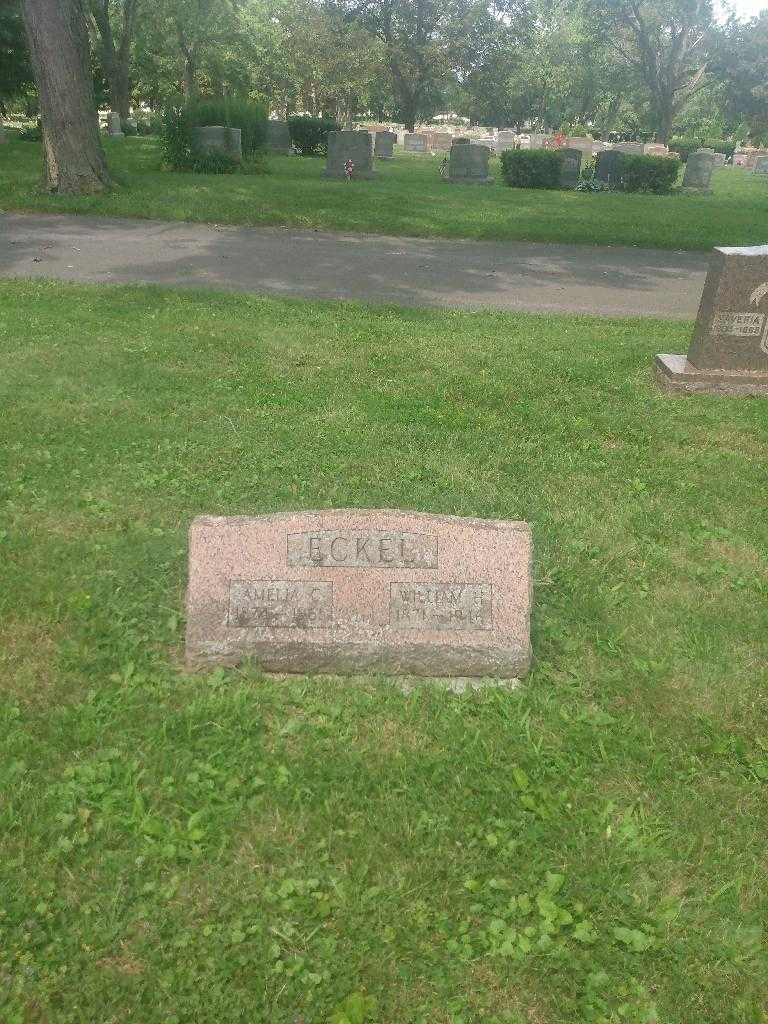 William H. Eckel's grave. Photo 1