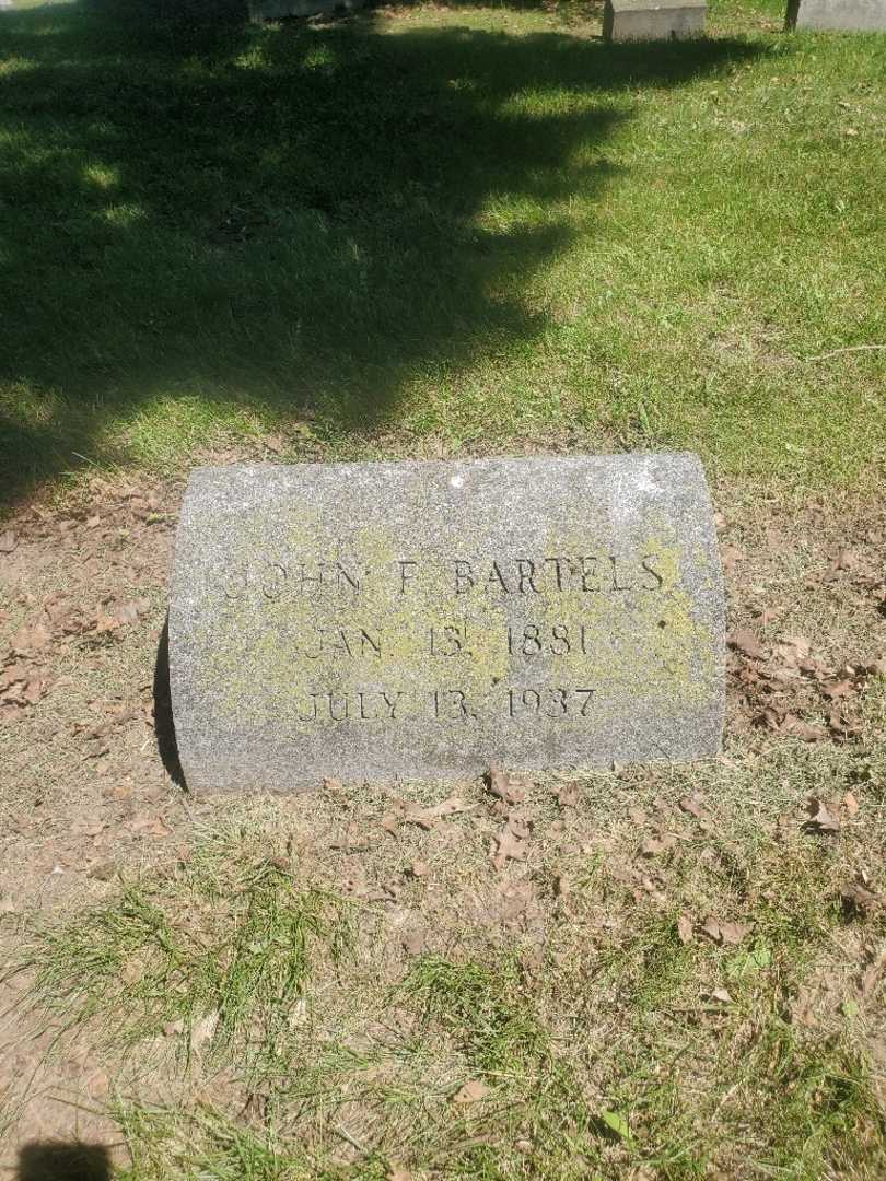 John F. Bartels's grave. Photo 3