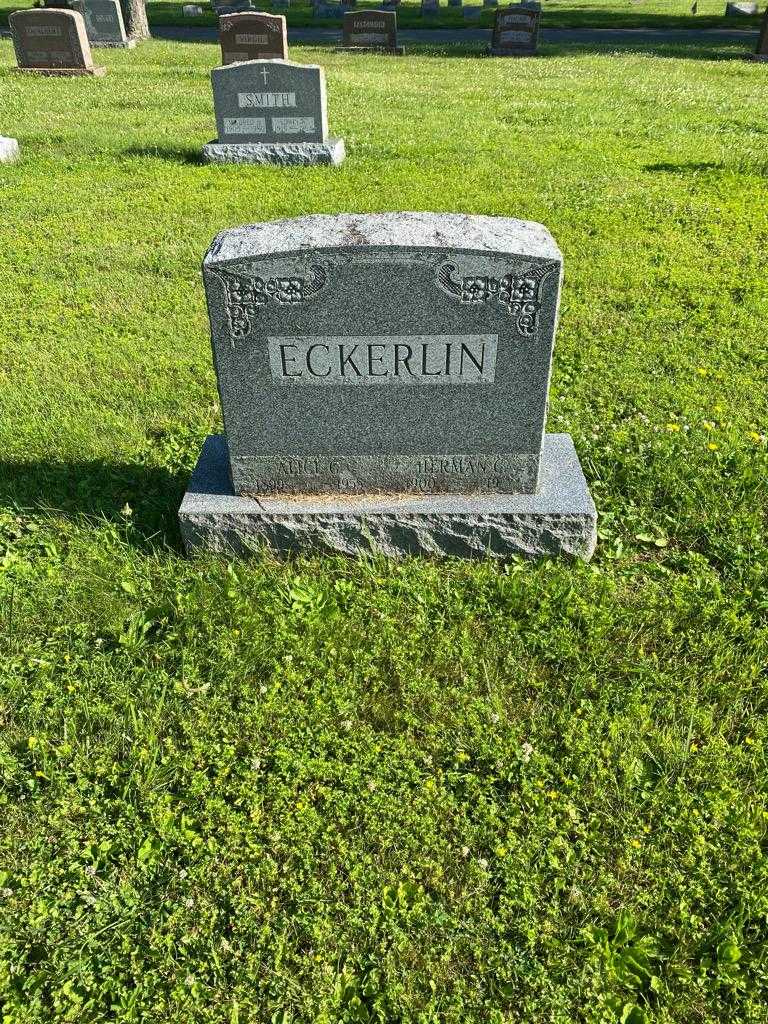 Herman C. Eckerlin's grave. Photo 2