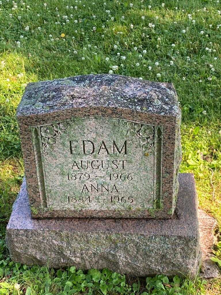 August Edam's grave. Photo 3