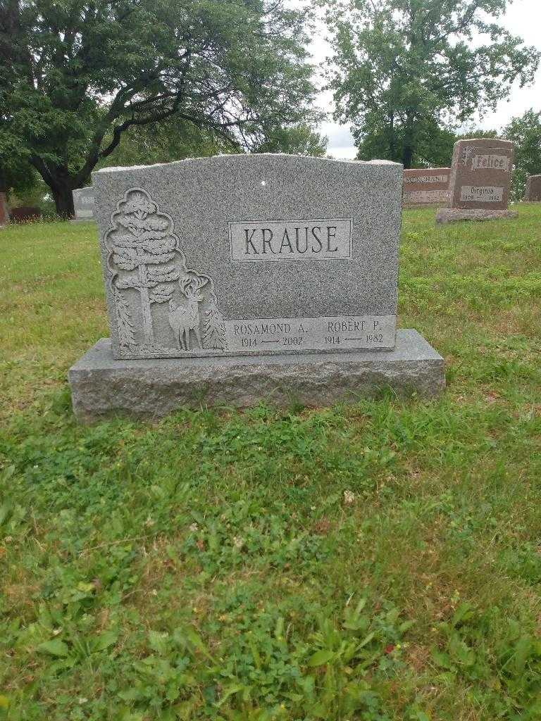 Rosamond A. Krause's grave. Photo 1