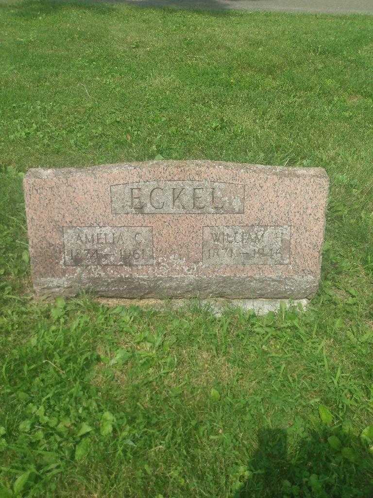 William H. Eckel's grave. Photo 2
