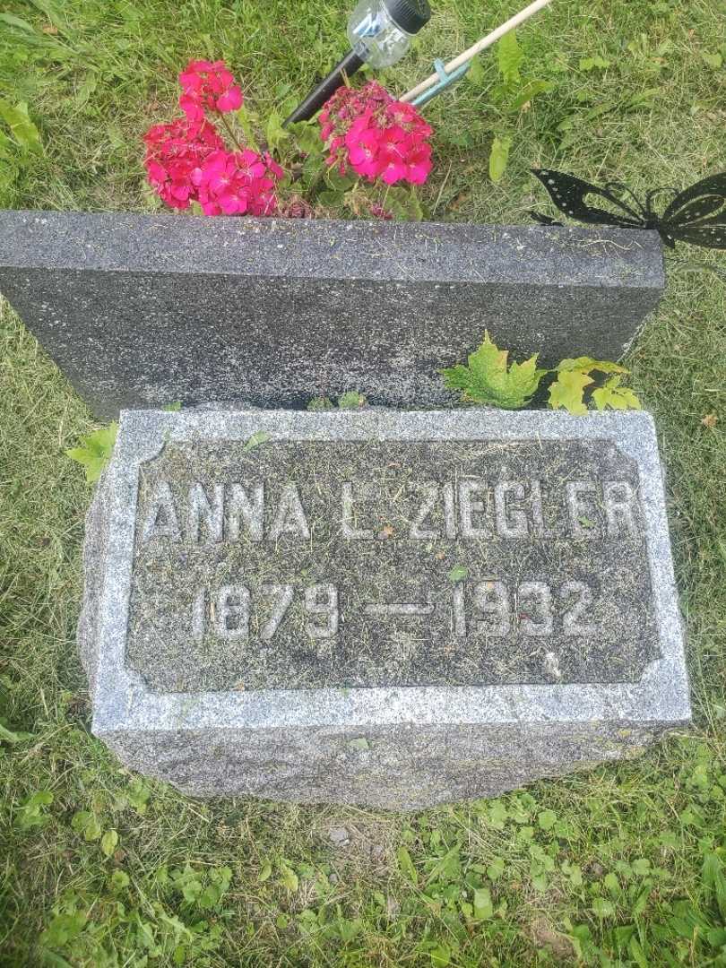 Anna L. Ziegler's grave. Photo 3