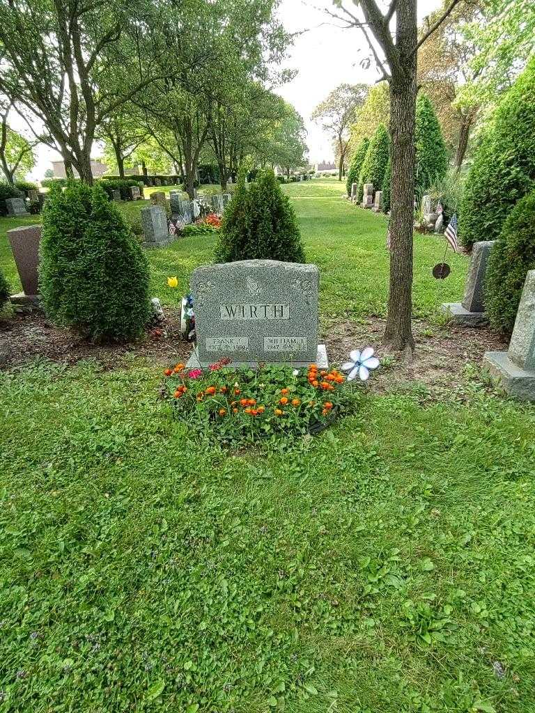 Frank J. Wirth's grave. Photo 1