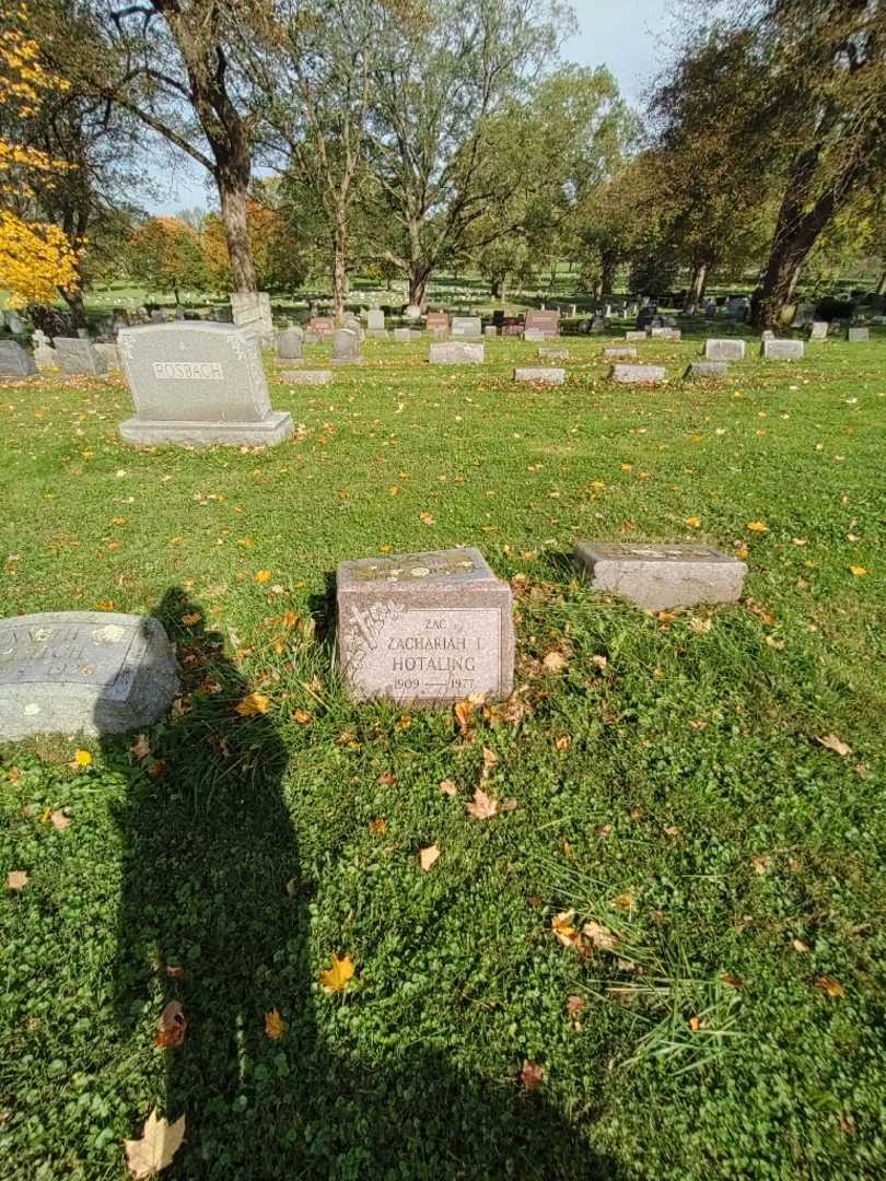 Zachariah I. "Zac" Hotaling's grave. Photo 1