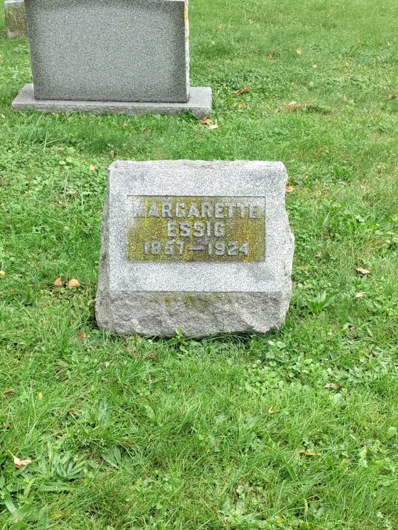 Margarette Essig's grave. Photo 2