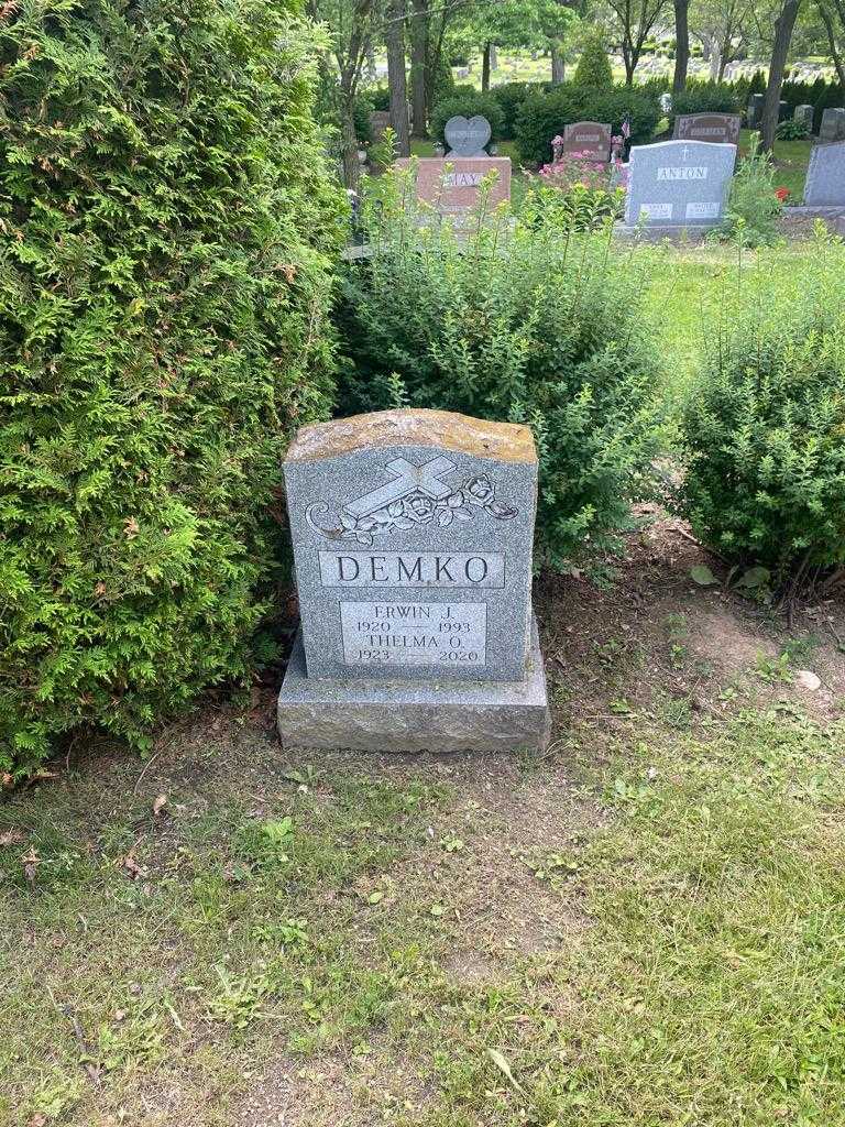 Erwin J. Demko's grave. Photo 2