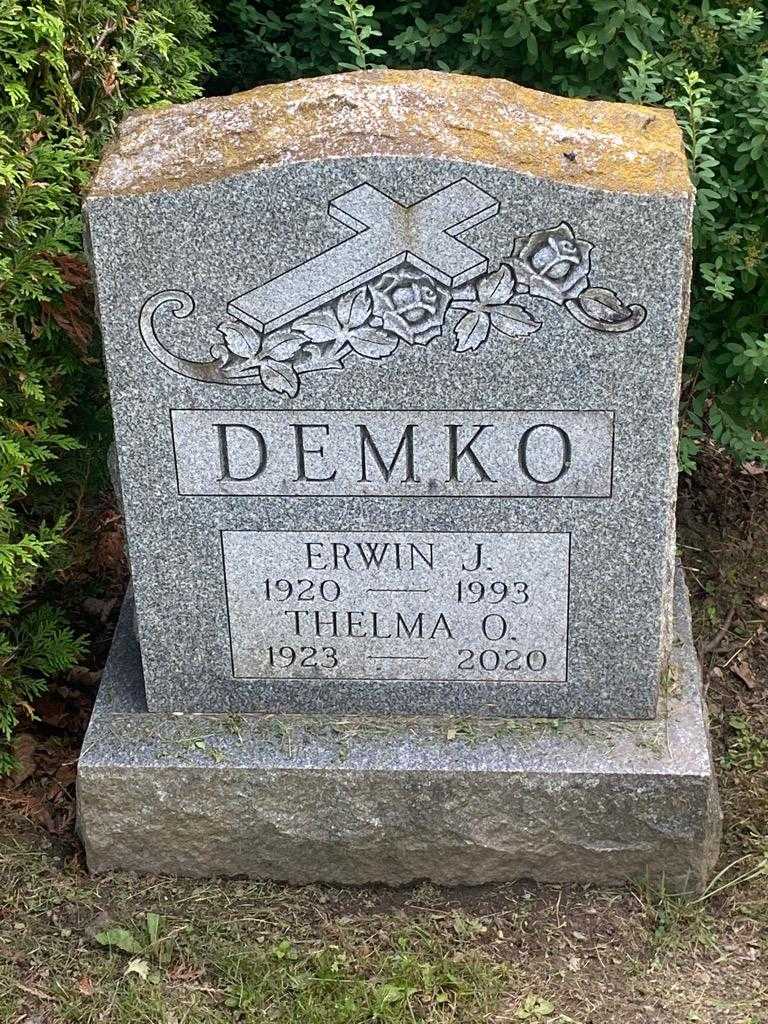 Erwin J. Demko's grave. Photo 3