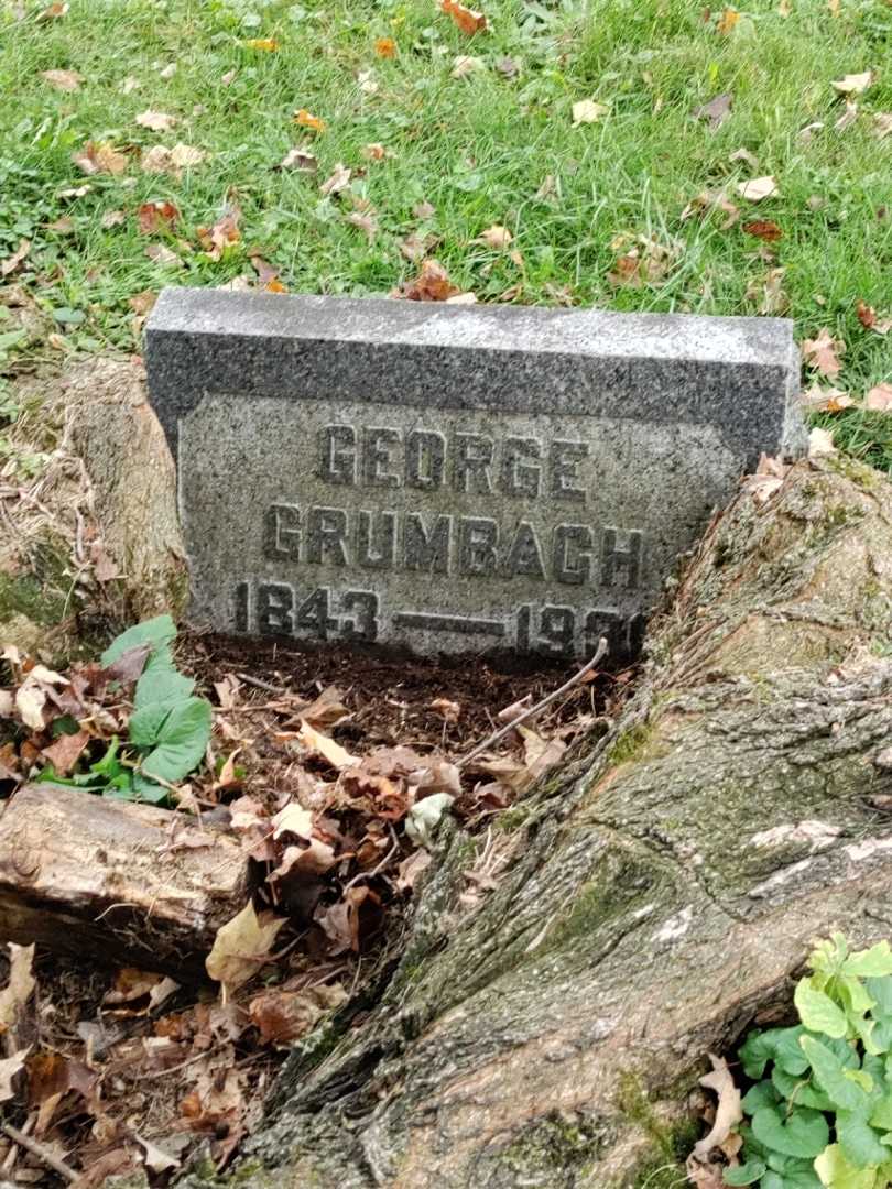 George Grumbach's grave. Photo 3