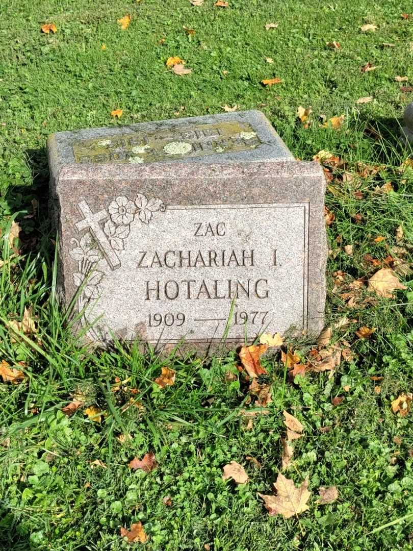 Zachariah I. "Zac" Hotaling's grave. Photo 2