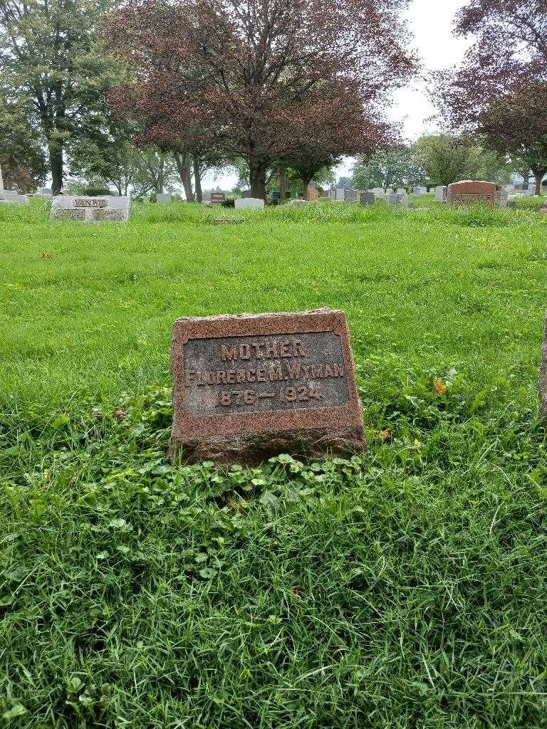 Florence M. Wyman's grave. Photo 1