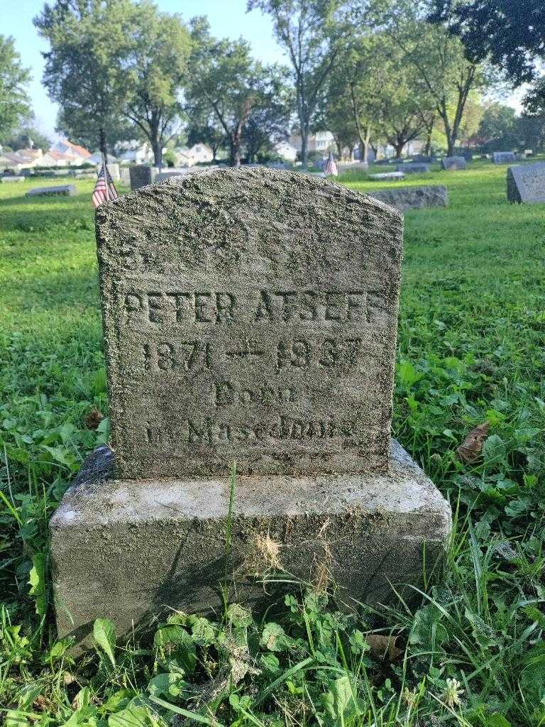 Peter Atseff's grave. Photo 2