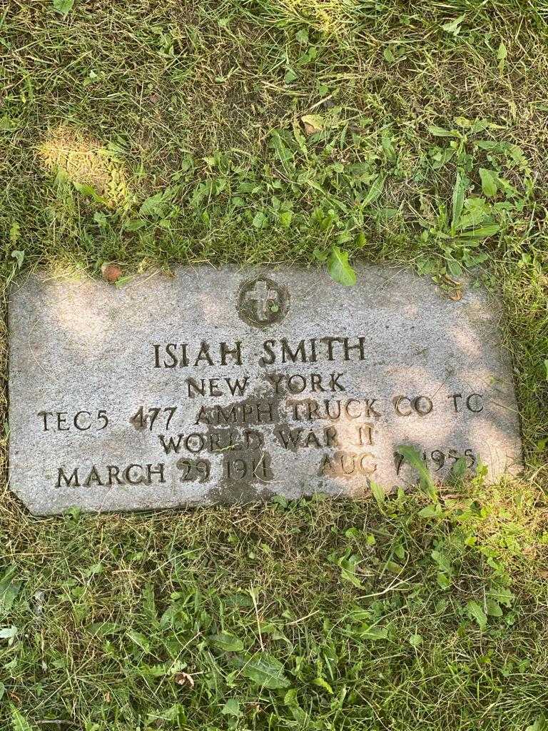 Isiah Smith's grave. Photo 1