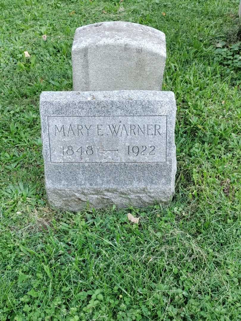 Mary E. Warner's grave. Photo 2