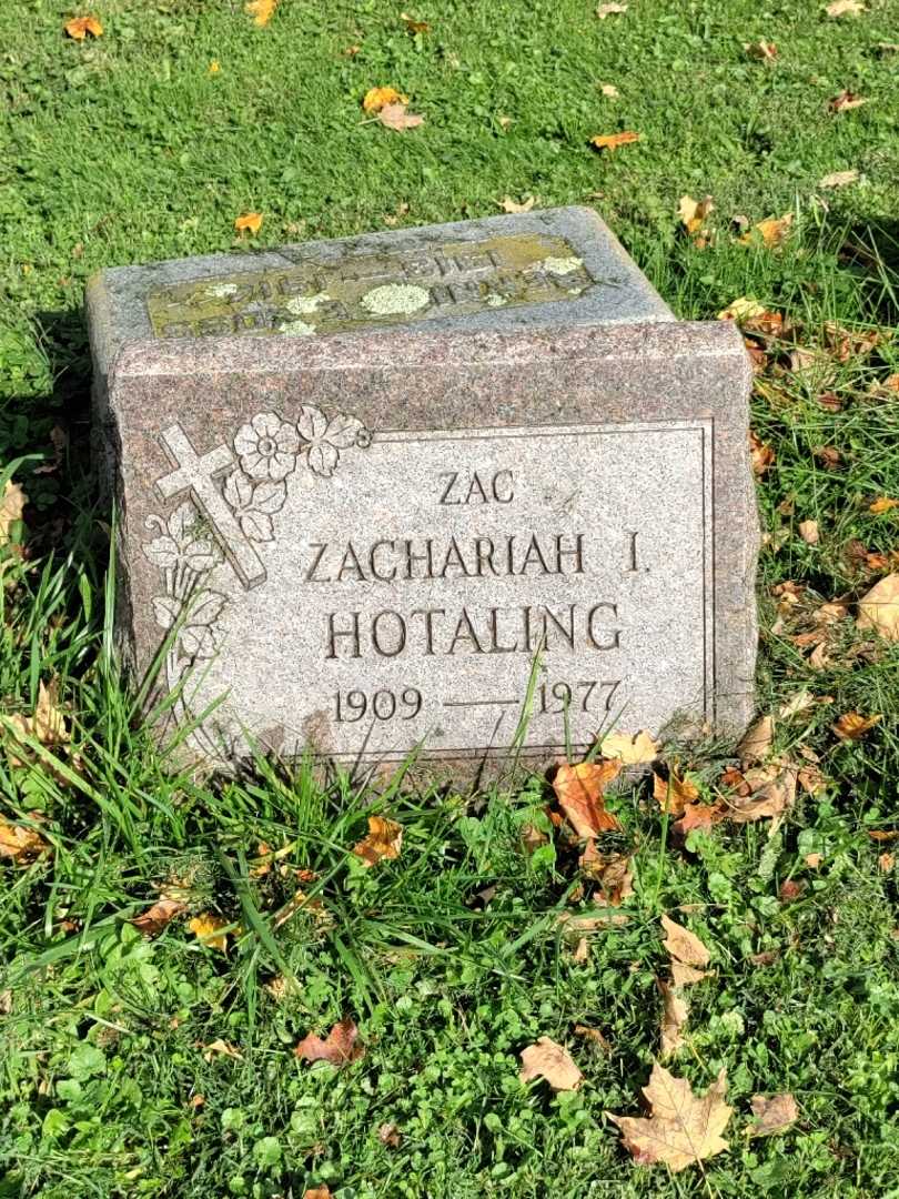 Zachariah I. "Zac" Hotaling's grave. Photo 3