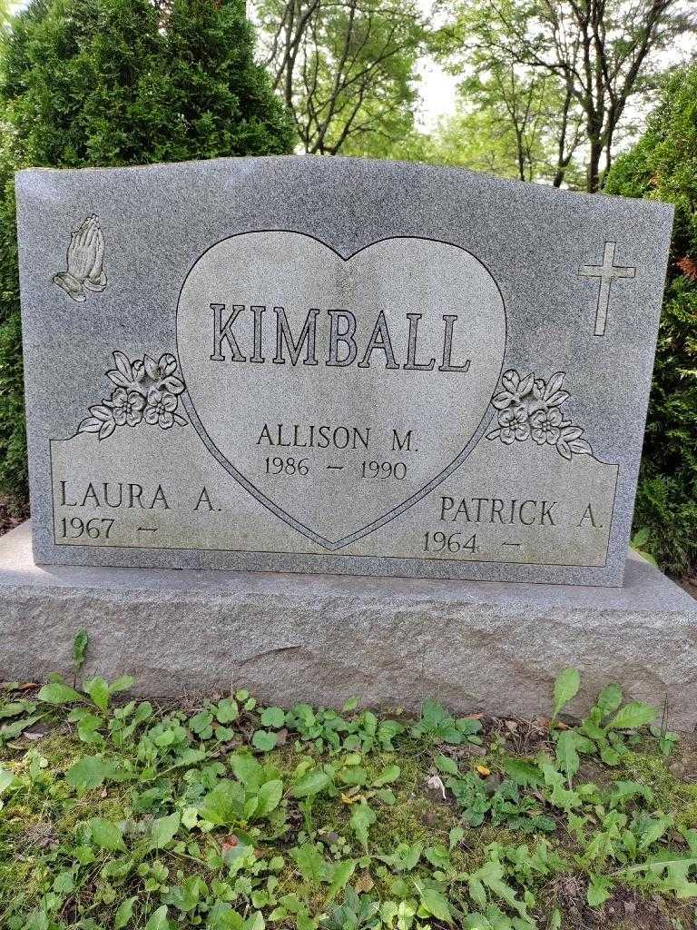 Allison M. Kimball's grave. Photo 3