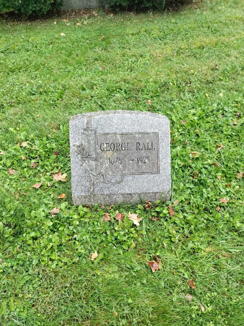 George W. Rall's grave. Photo 2