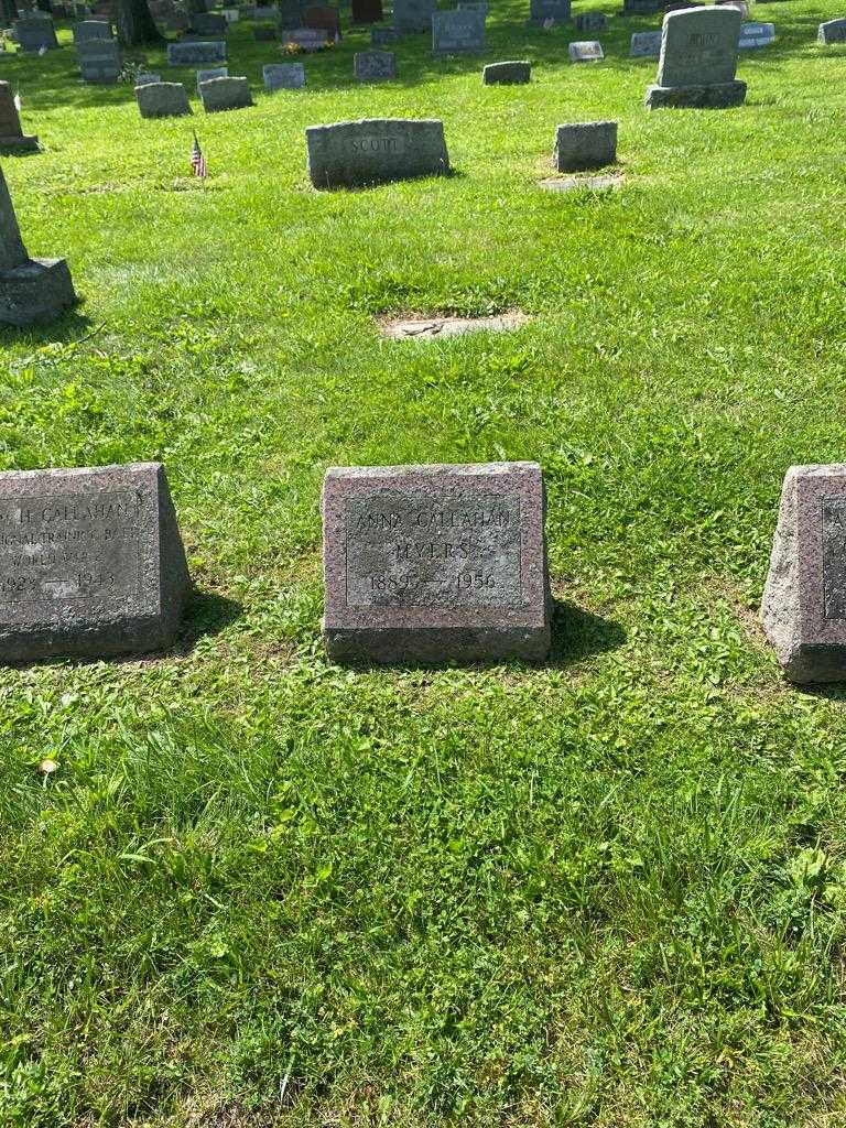 Anna Callahan Myers's grave. Photo 2