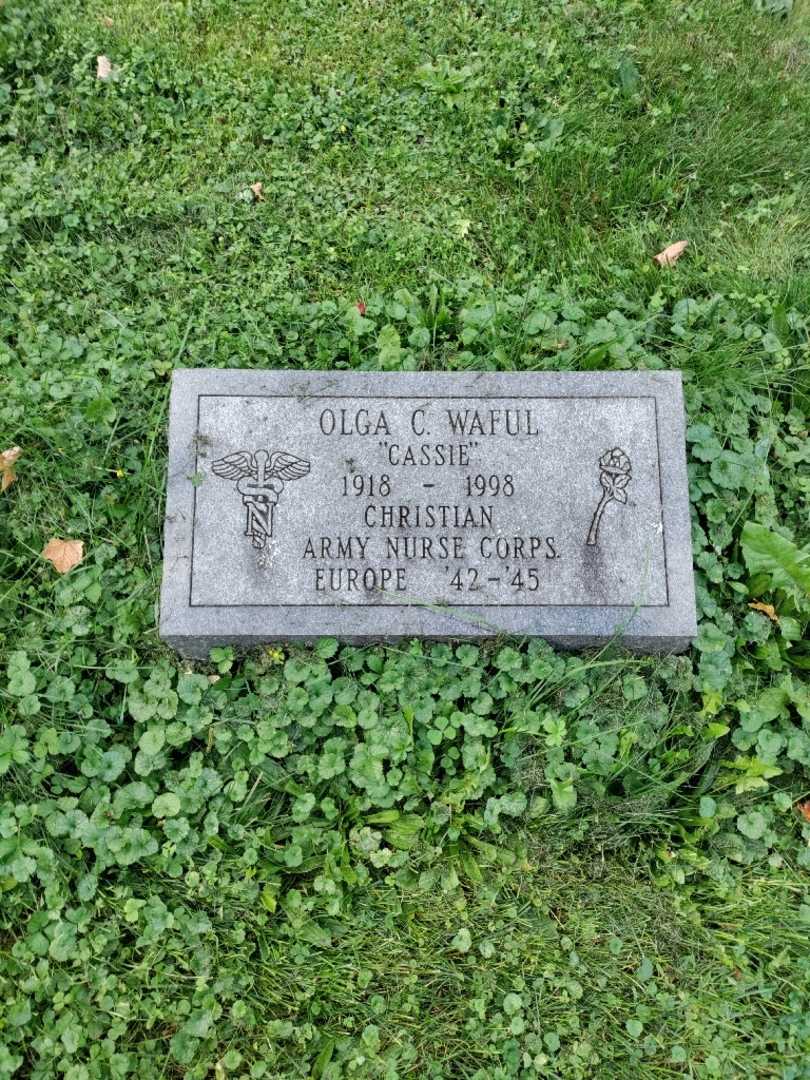 Olga Casciolini "Cassie" Waful's grave. Photo 2