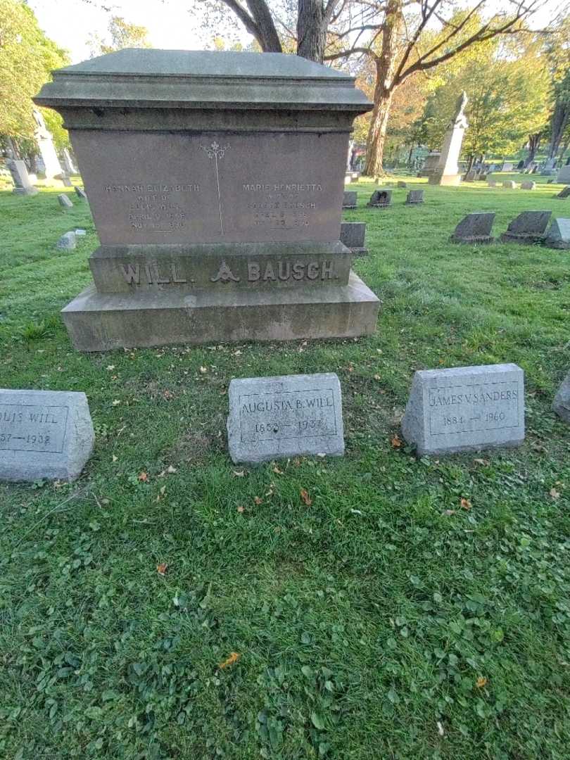 Augusta B. Will's grave. Photo 1