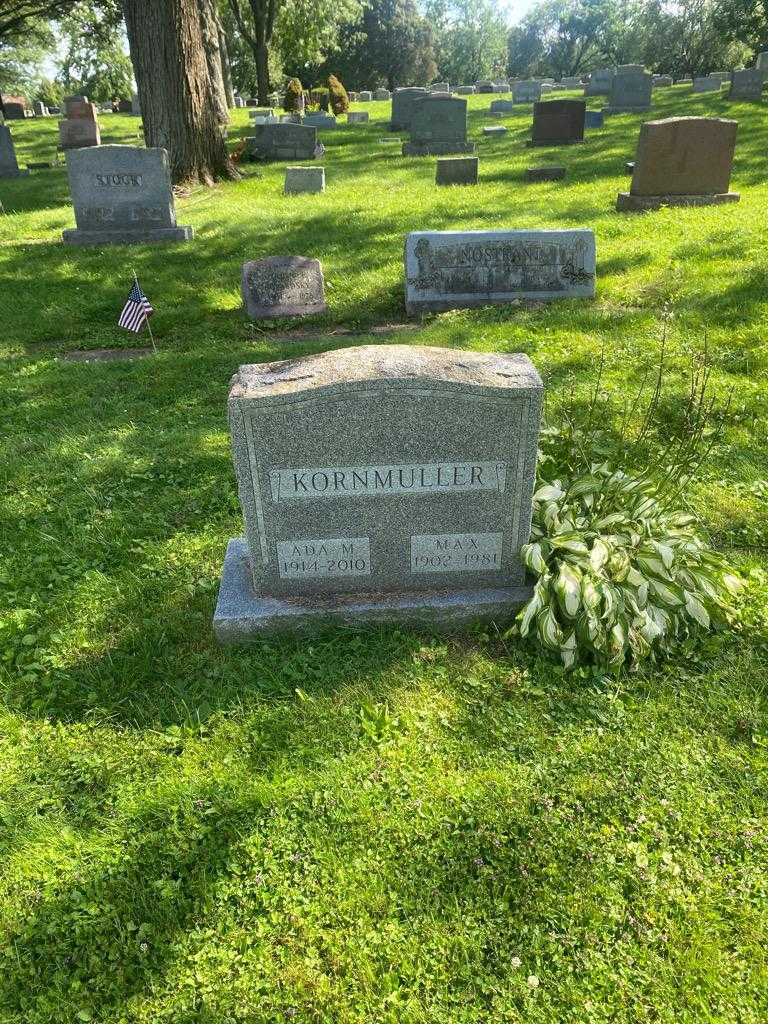 Ada M. Kornmuller's grave. Photo 2