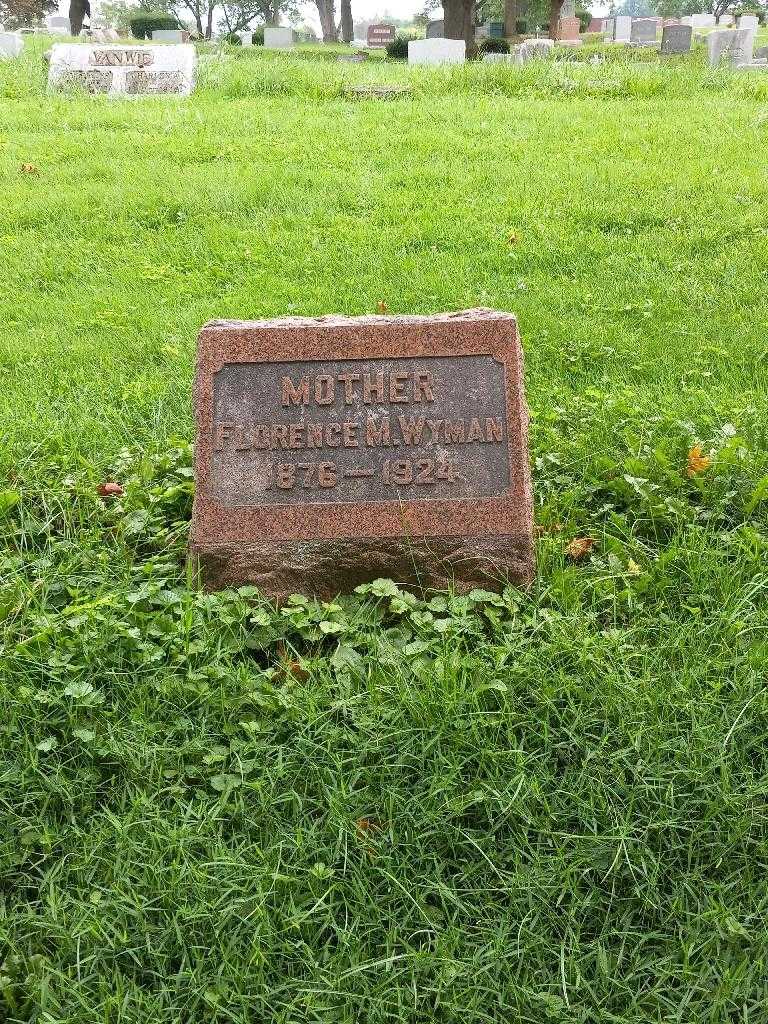 Florence M. Wyman's grave. Photo 2