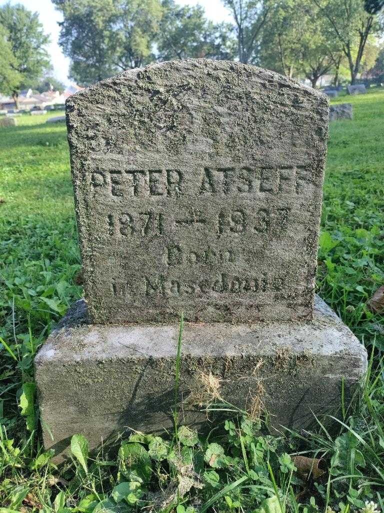 Peter Atseff's grave. Photo 3