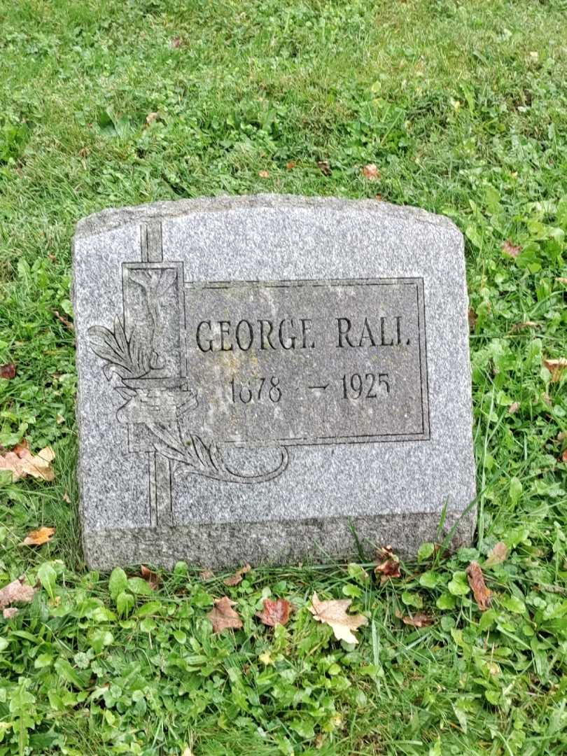 George W. Rall's grave. Photo 3