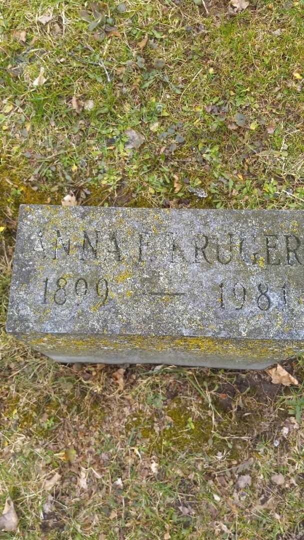 Anna F. Kruger's grave. Photo 3