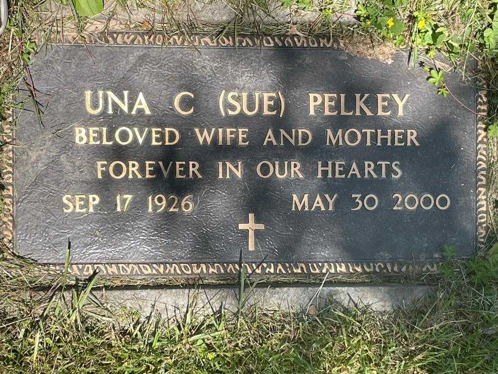 Una C. "Su" Pelkey's grave. Photo 1