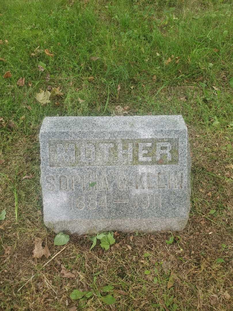 Sophia Catherine Klein's grave. Photo 3