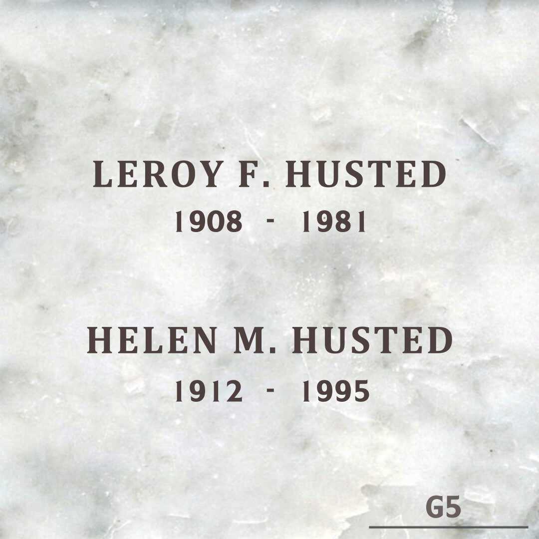 Leroy F. Husted's grave